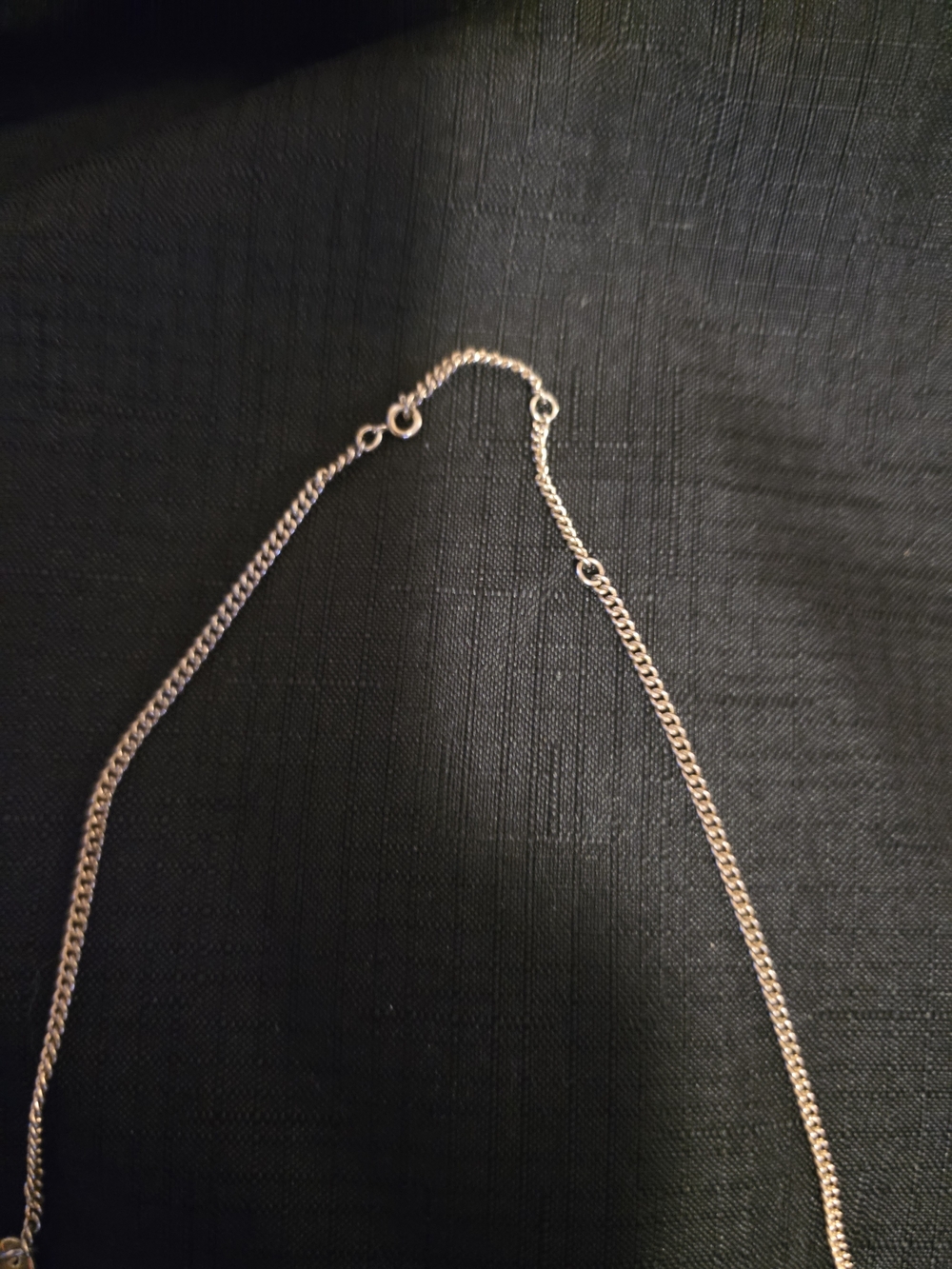 Gold and Silver Crescent Layered Necklace Set - Women's Jewelry - Picture 4 of 9